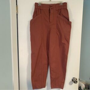 NWT FREE PEOPLE Barrel Pants Cargo Utility High Waisted Wide Leg Women’s M Trend